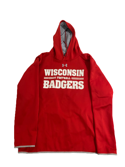 Garrett Groshek Wisconsin Football Team-Issued Sweatshirt (Size XL)