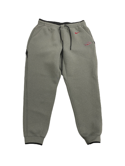 Connor Noland Arkansas Baseball Team-Issued Sweatpants (Size L)