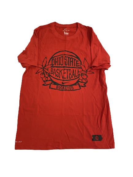 Musa Jallow Ohio State Basketball Player-Exclusive T-Shirt (Size L)