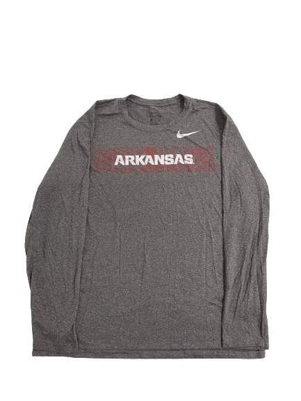Arkansas Football Team Issued Long Sleeve Shirt (Size XL)