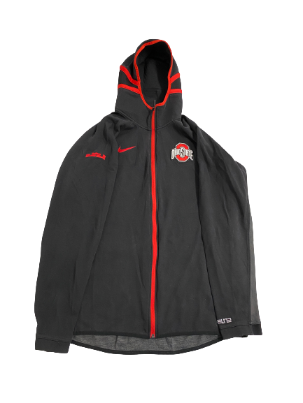 Musa Jallow Ohio State Basketball Player-Exclusive Player-Exclusive "LeBron" Zip-Up Travel Jacket (Size LT)
