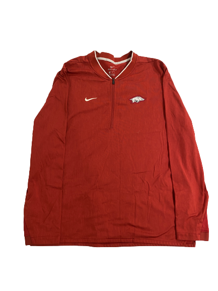 Connor Noland Arkansas Baseball Team-Issued 1/4 Zip Jacket (Size XL)