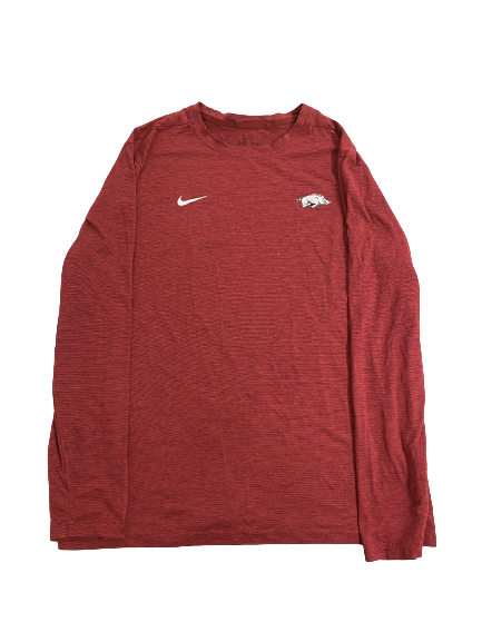 Connor Noland Arkansas Baseball Team-Issued Long Sleeve Shirt (Size XL)