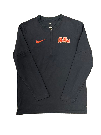 Larry Simmons Ole Miss Football Quarter-Zip Pullover (Size M)