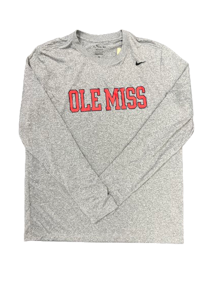 Larry Simmons Ole Miss Football Team Issued Long Sleeve Shirt (Size L)