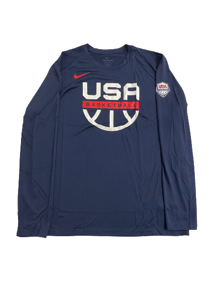 Khalil Iverson Team USA Basketball Exclusive Long Sleeve Shirt (Size XL)
