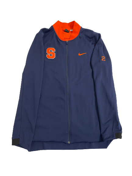 John Bol Ajak Syracuse Basketball Player-Exclusive Pre-Game Warm Up Jacket With 