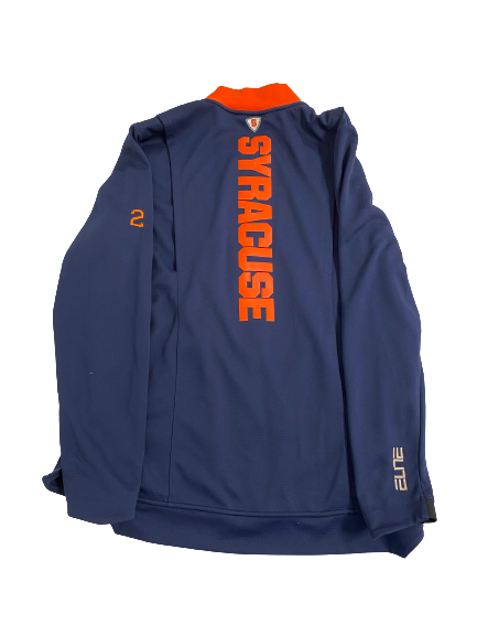 John Bol Ajak Syracuse Basketball Player-Exclusive Pre-Game Warm Up Jacket With 