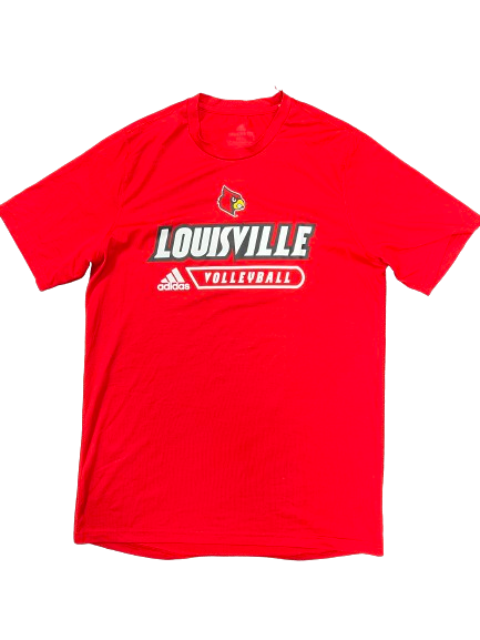 Paige Morningstar Louisville Volleyball Team-Issued T-Shirt (Size MT)
