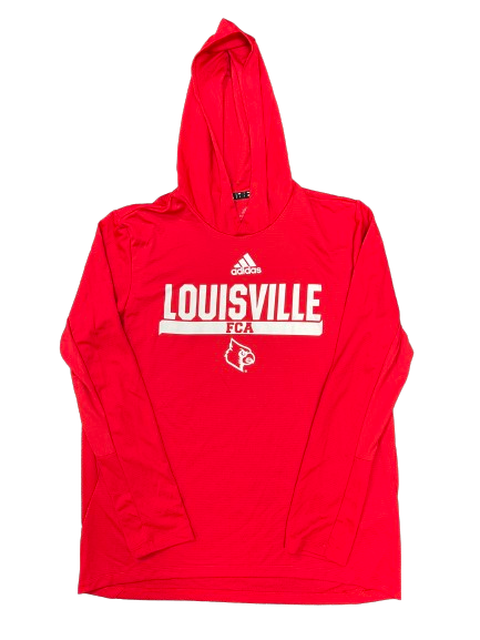 Paige Morningstar Louisville Volleyball Team-Issued Performance Hoodie (Size L)