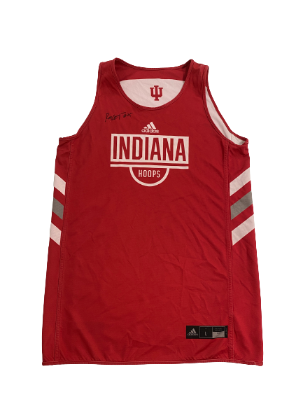 Race Thompson Indiana Basketball SIGNED Player Exclusive Reversible Practice Jersey (Size L)