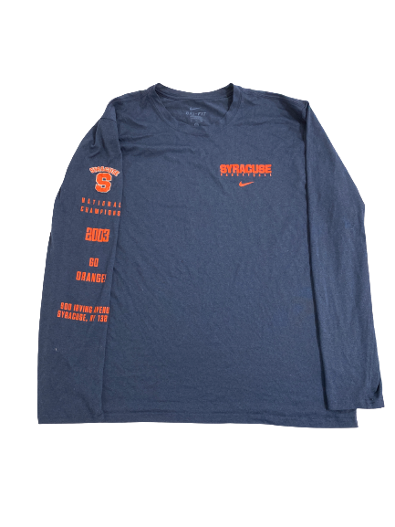 John Bol Ajak Syracuse Basketball Team-Issued Long Sleeve Shirt (Size XL)