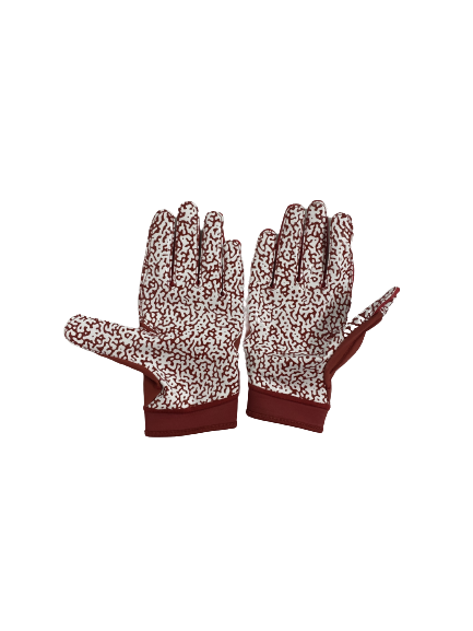 Byron Young Alabama Football Player-Exclusive CRIMSON TIDE Gloves (Size XXL)
