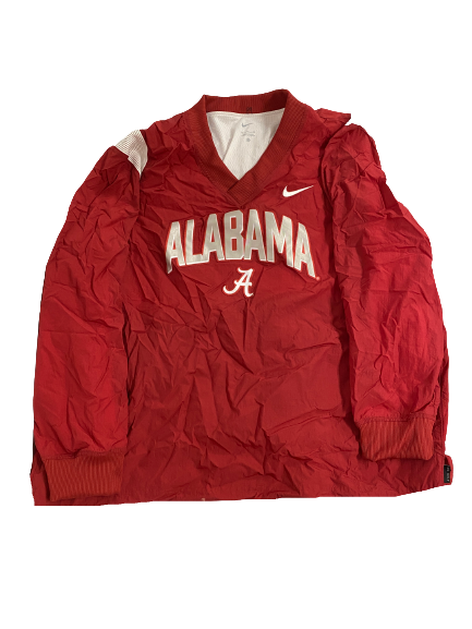 Byron Young Alabama Football Player-Exclusive Retro Sideline Windbreaker Pullover (Size XXL)
