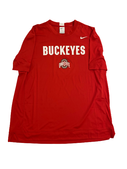 Sean McNeil Ohio State Basketball Player-Exclusive Pre-Game Warm-Up Shooting Shirt (Size L)
