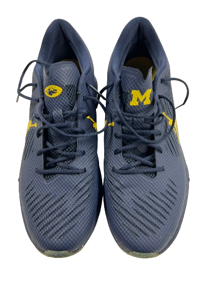 Lavert Hill Michigan Football Player Exclusive Jordan Shoes (Size 11.5)