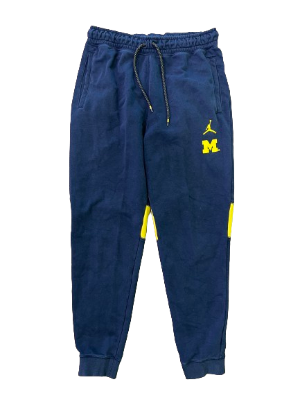Lavert Hill Michigan Football Team Exclusive Travel Sweatpants (Size L)