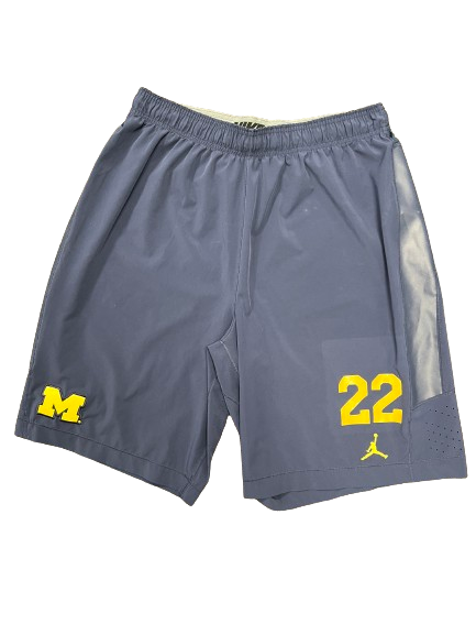 Lavert Hill Michigan Football Player Exclusive Shorts with 