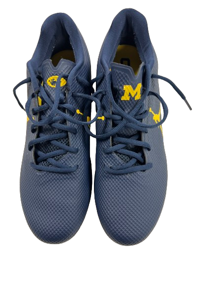 Lavert Hill Michigan Football Player Exclusive Jordan Cleats (Size 11)