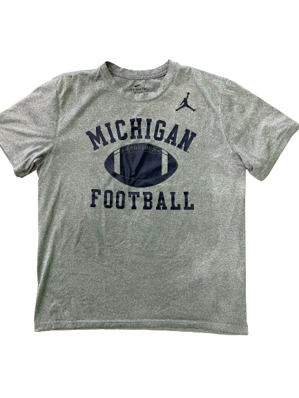 Lavert Hill Michigan Football Team Issued T-Shirt (Size L)
