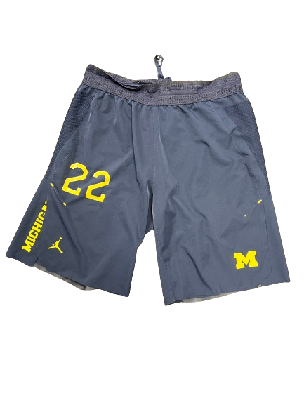 Lavert Hill Michigan Football Player Exclusive Shorts with 