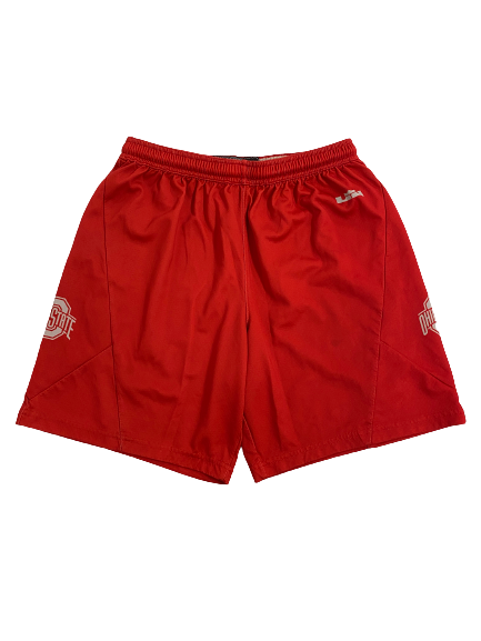 Sean McNeil Ohio State Basketball Player-Exclusive "LeBron" Practice Shorts (Size L)