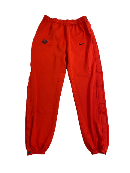 Sean McNeil Ohio State Basketball Player-Exclusive "LeBron" Pre-Game Snap-Off Sweatpants (Size LT)
