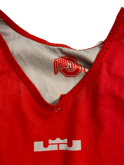 Sean McNeil Ohio State Basketball Player-Exclusive "LeBron" Reversible Practice Jersey (Size L)
