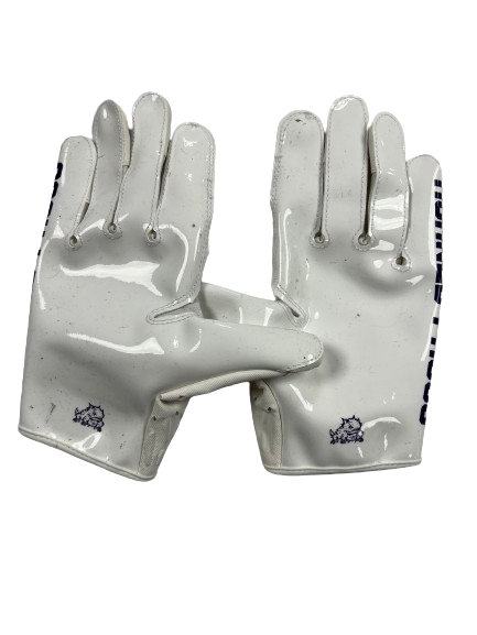 Chandler Morris TCU Football Player Exclusive Gloves (Size L)