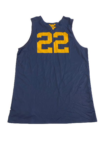 Sean McNeil West Virginia Basketball Player-Exclusive Reversible Practice Jersey (Size L)