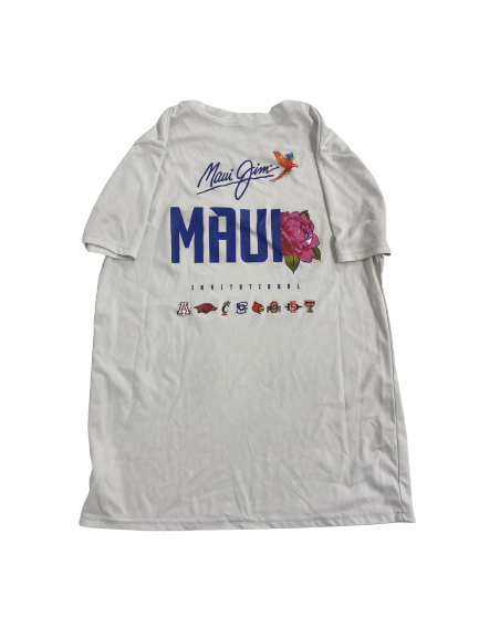 Courtney Ramey Arizona Basketball Player-Exclusive Maui Invitiational T-Shirt (Size M)
