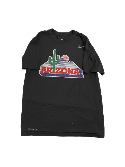 Courtney Ramey Arizona Basketball Team-Issued Alternate Desert Logo T-Shirt (Size M)