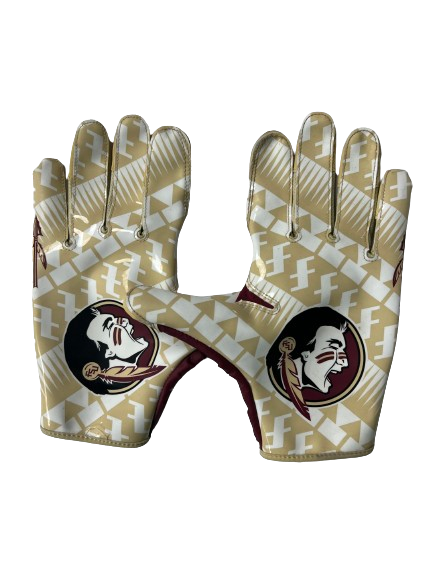 Amari Gainer Florida State Football Player Exclusive Gloves (Size XXL)