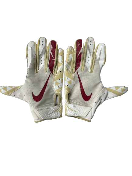Amari Gainer Florida State Football Player Exclusive Gloves (Size XXL)