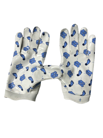 Amari Gainer North Carolina Football Player Exclusive Gloves (Size XXL)
