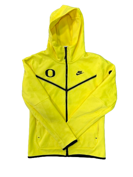 Hannah Pukis Oregon Volleyball Player Exclusive "DUCKS FLY TOGETHER" Nike Tech Fleece Jacket (Size S)