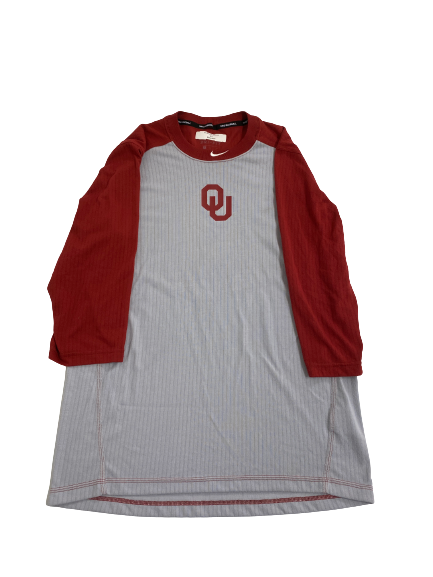 Braden Carmichael Oklahoma Baseball Team-Issued 3/4 Sleeve Shirt (Size L)