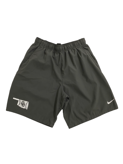 Braden Carmichael Oklahoma Baseball Team-Issued Shorts (Size L)