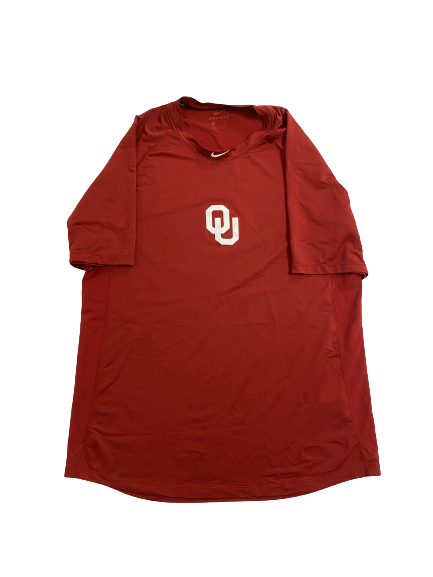 Braden Carmichael Oklahoma Baseball Team-Issued Fitted T-Shirt (Size L)
