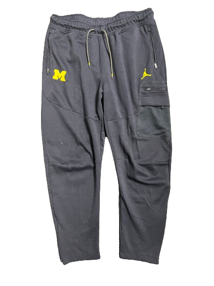 Julius Welschof Michigan Football Team Issued Sweatpants (Size XL Slim)