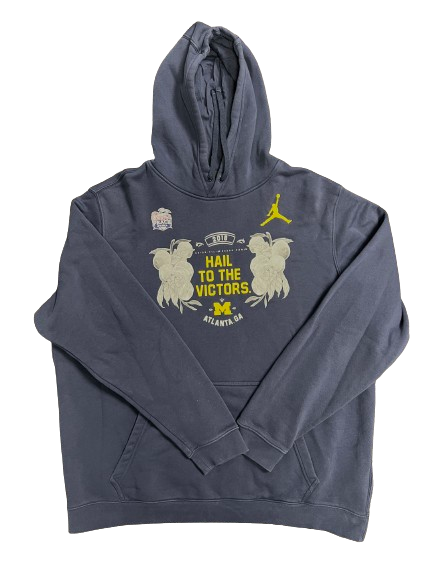 Julius Welschof Michigan Football Team Issued "Chick-fil-A Peach Bowl" Sweatshirt (Size XXL)