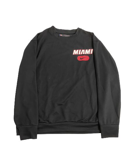 Micah Potter Miami Heat Player-Exclusive Crewneck Pullover (Size XLT)