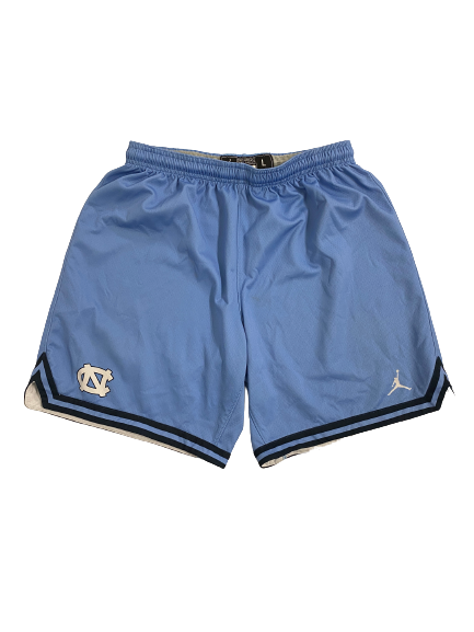 Leaky Black North Carolina Basketball Player-Exclusive Practice Shorts (Size L Length -2)