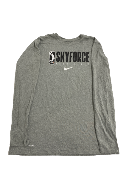 Micah Potter Sioux Falls Skyforce Basketball Player-Exclusive Long Sleeve Shirt (Size XXLT)