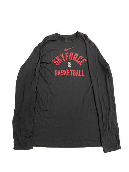 Micah Potter Sioux Falls Skyforce Basketball Player-Exclusive Long Sleeve Shirt (Size XLT)