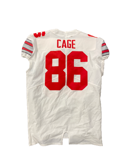 Jerron Cage Ohio State Football Game Worn 2021 Allstate Sugar Bowl Jersey (Size 50) (1/1/21)