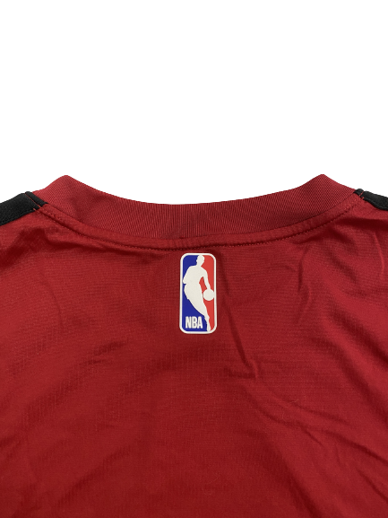 Micah Potter Miami Heat Player-Exclusive Pre-Game Warm-Up Shooting Shirt (Size XLT)