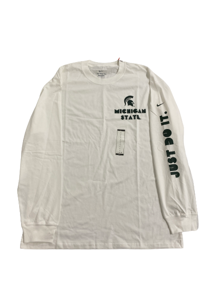 Jordon Simmons Michigan State Football Team-Issued Long Sleeve Shirt (Size L)
