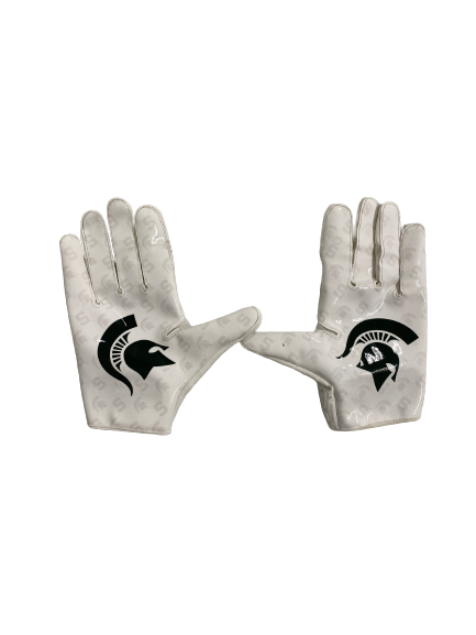 Jordon Simmons Michigan State Football Player-Exclusive Gloves (Size XXL)