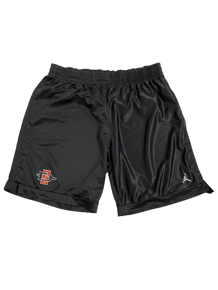 Nathan Mensah San Diego State Basketball Team-Issued "Jordan" Workout Shorts (Size XL)